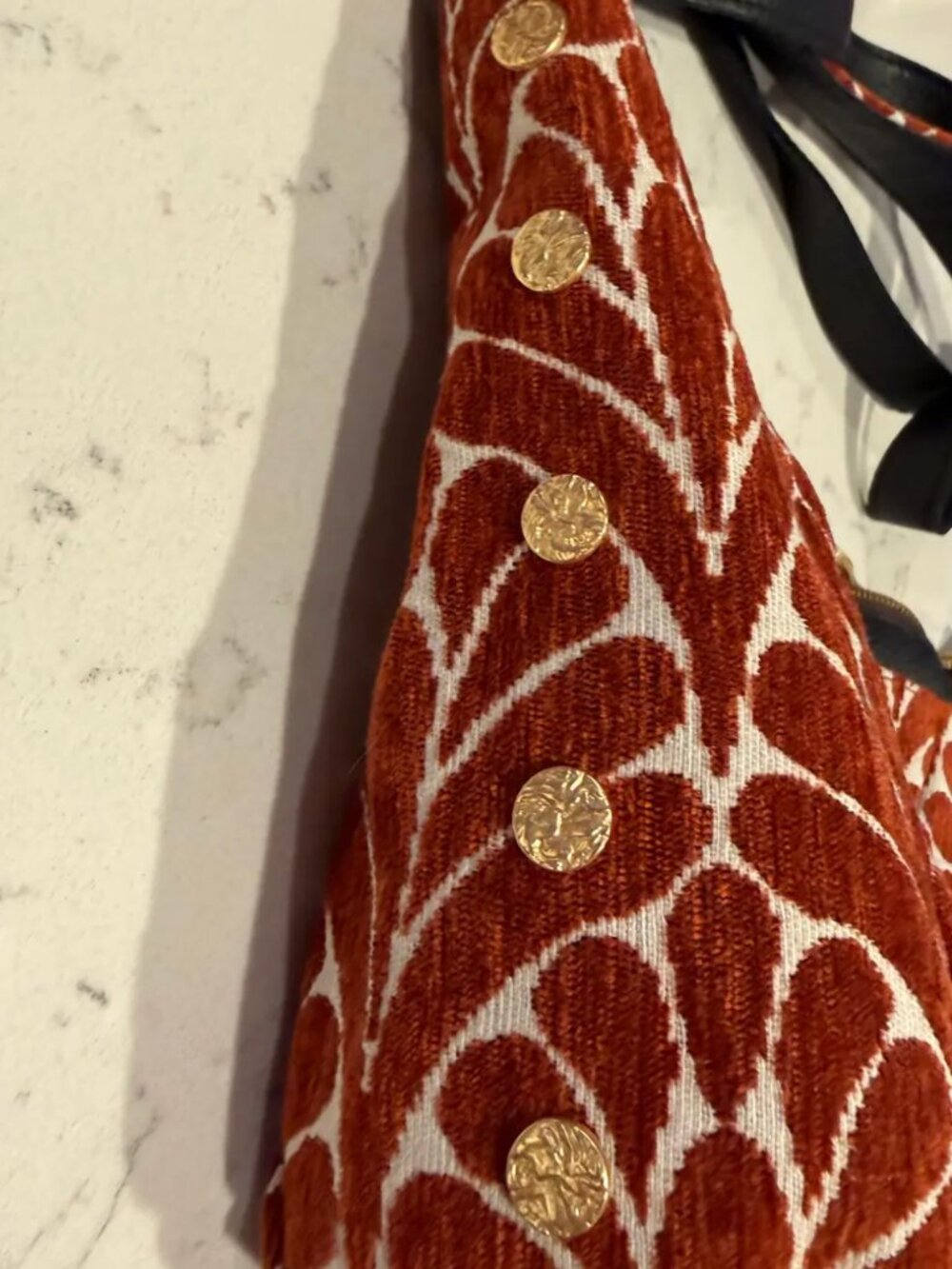 Hammitt *Morgan* Texas Tapestry Crossbody | EUC | Gold Accents | Black Leather - Picture 12 of 12
